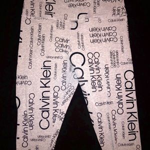Calvin Klein Logo Print High Waist Leggings